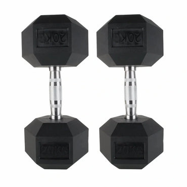 2.5kg-20kg Hex Dumbbell Package + Stand (5 Pairs) - BlackBear Fitness