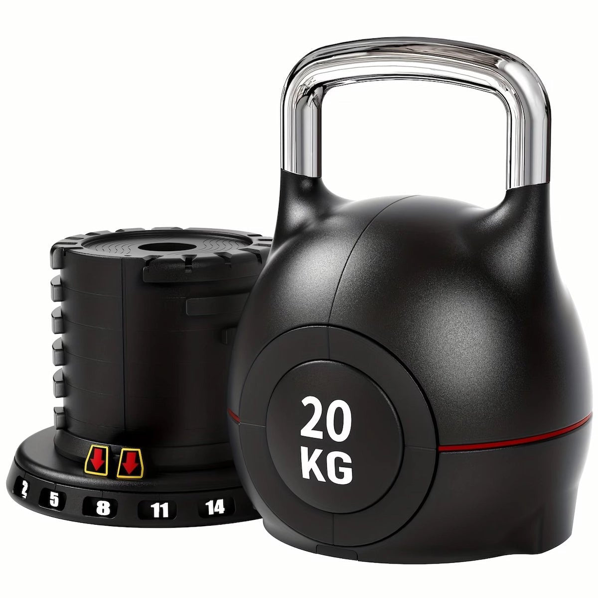 Adjustable Kettlebell 2kg-20kg - 7in1 - BlackBear Fitness