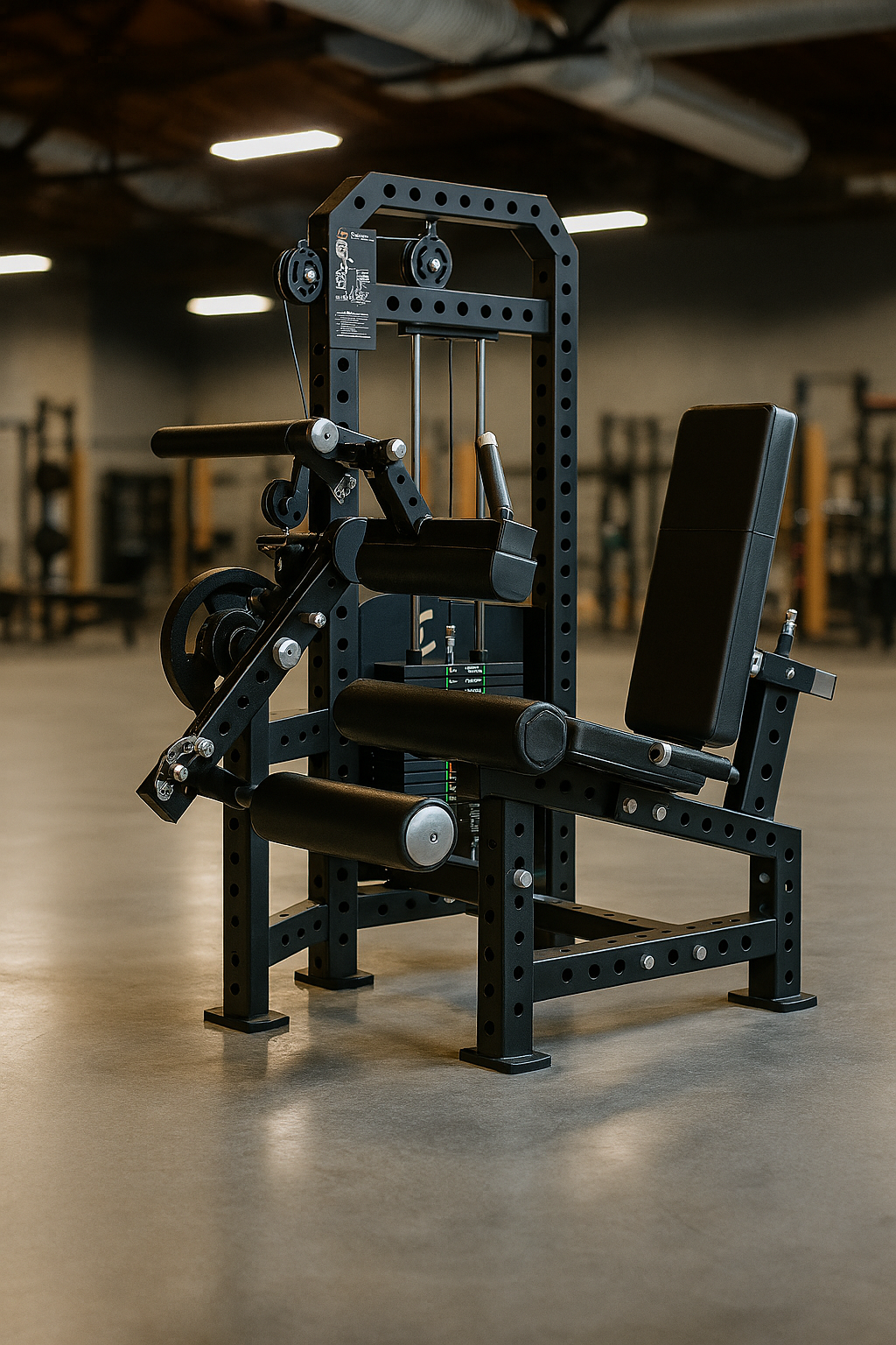 Leg Extension & Leg Curl Machine - 120kg Weight Stack