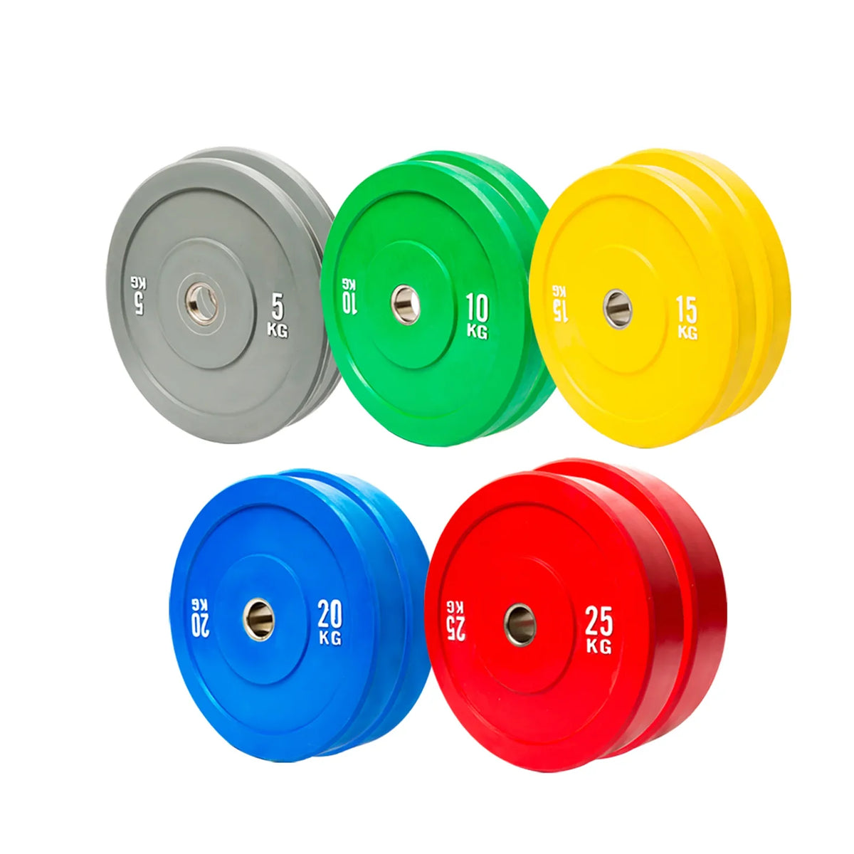 100kg Olympic Bumper Plate Set | Coloured