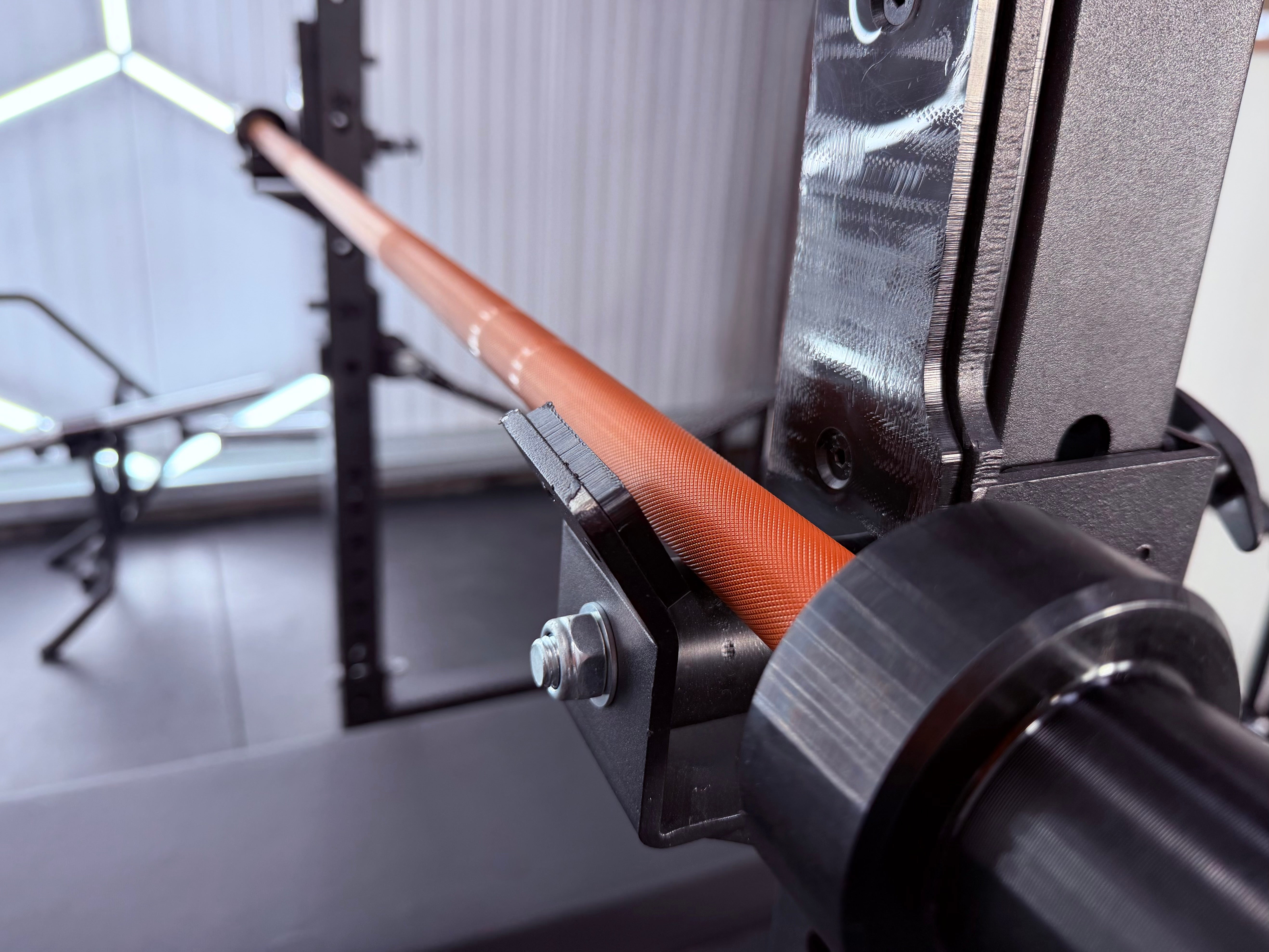 6ft 15kg Orange & Black Olympic Barbell