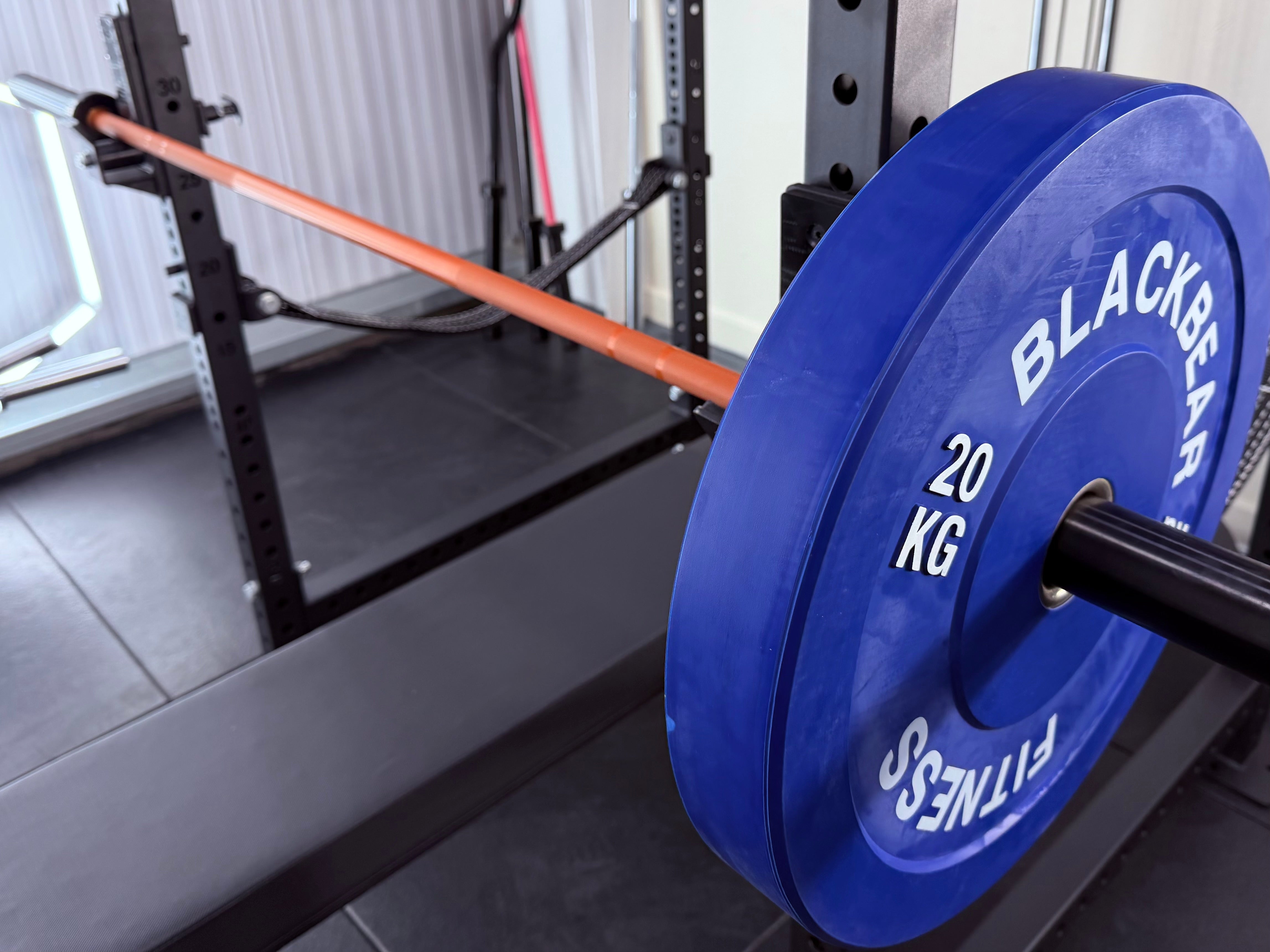 6ft 15kg Orange & Black Olympic Barbell