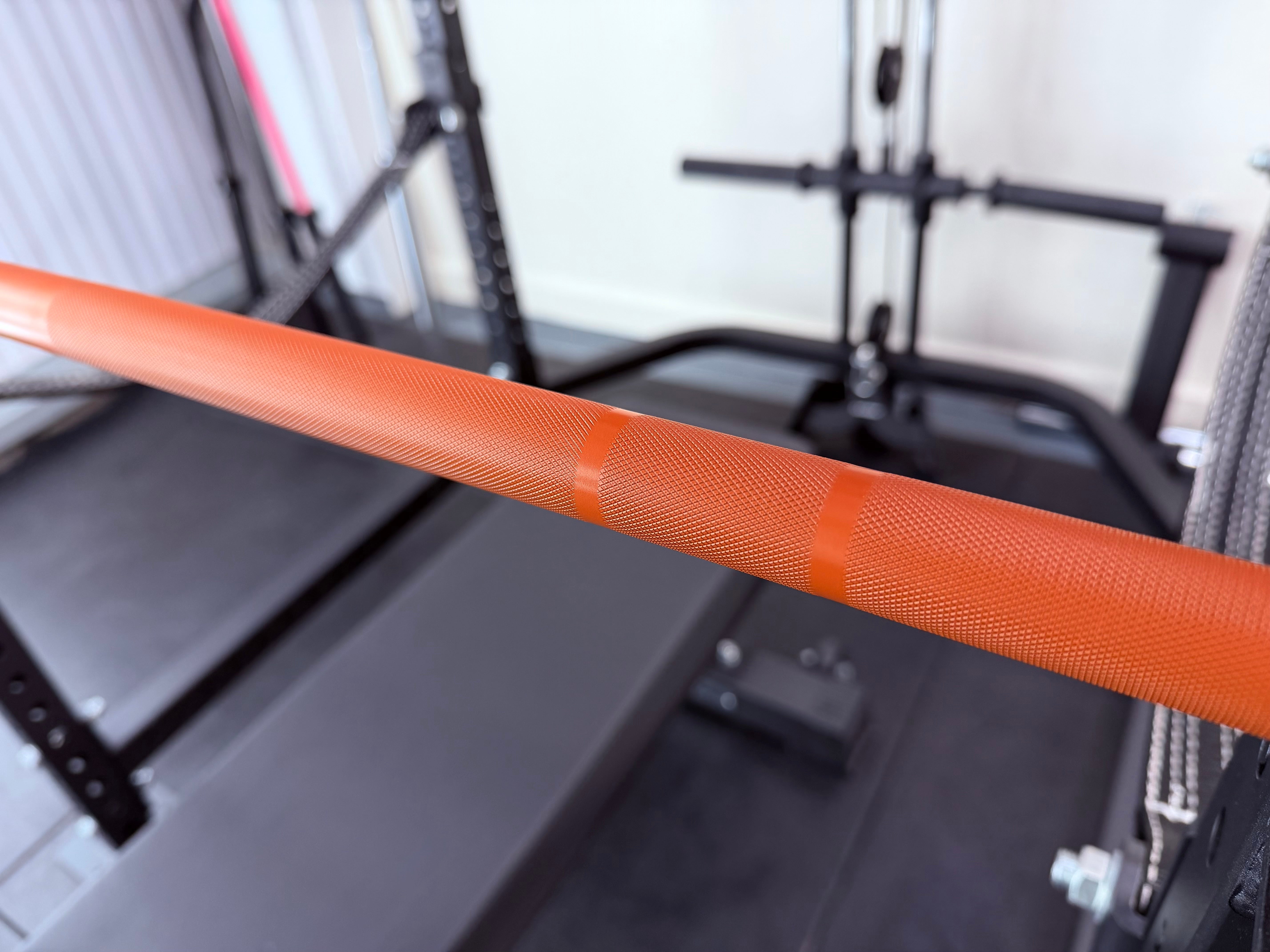 6ft 15kg Orange & Black Olympic Barbell