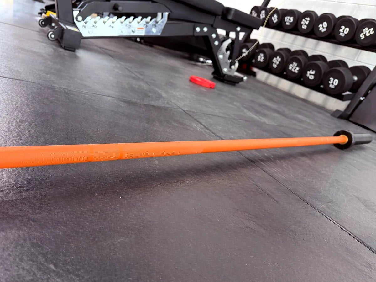 6ft 15kg Orange & Black Olympic Barbell - BlackBear Fitness