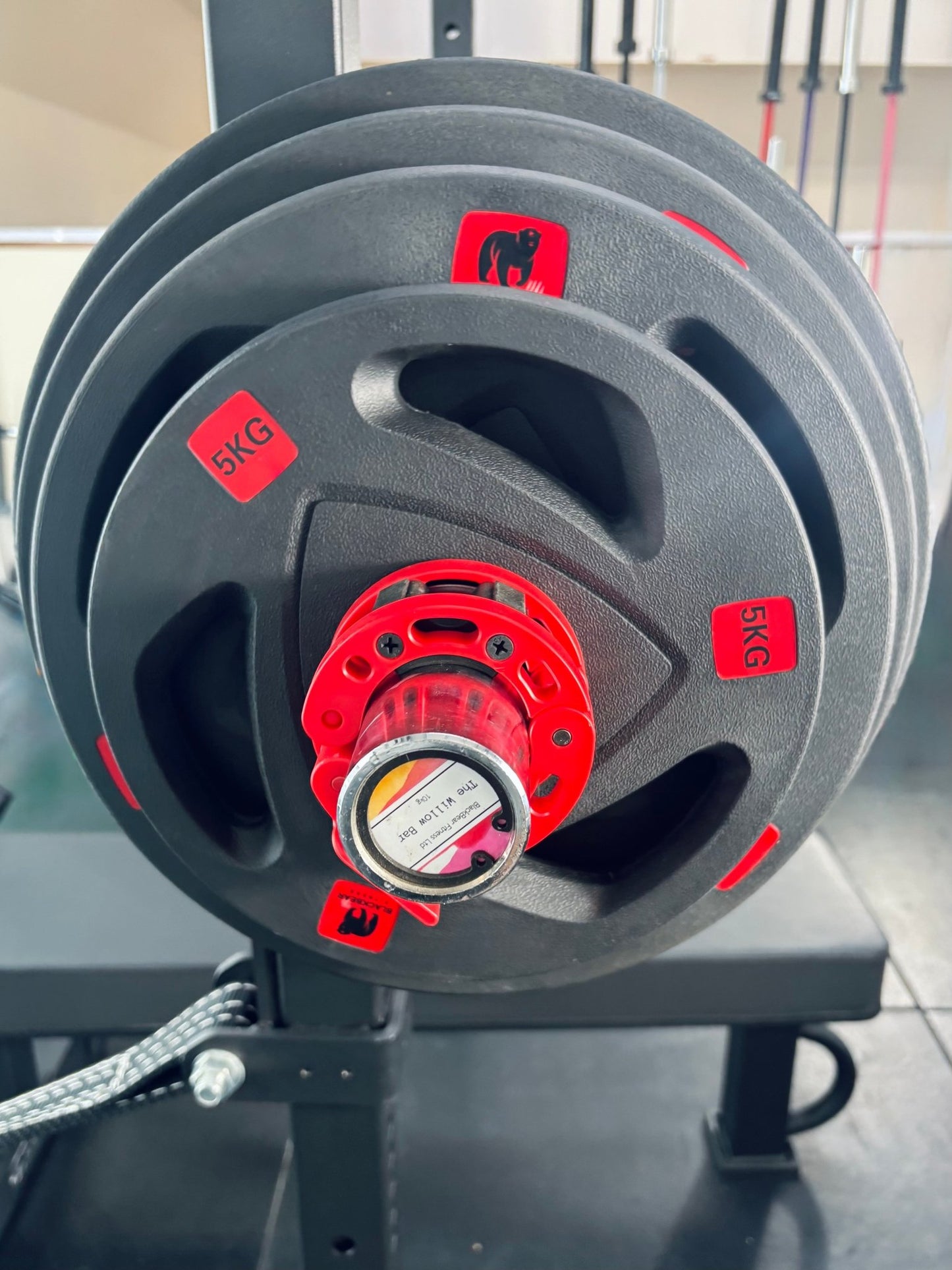 Rubber Tri Grip Weight Plates - BlackBear Fitness