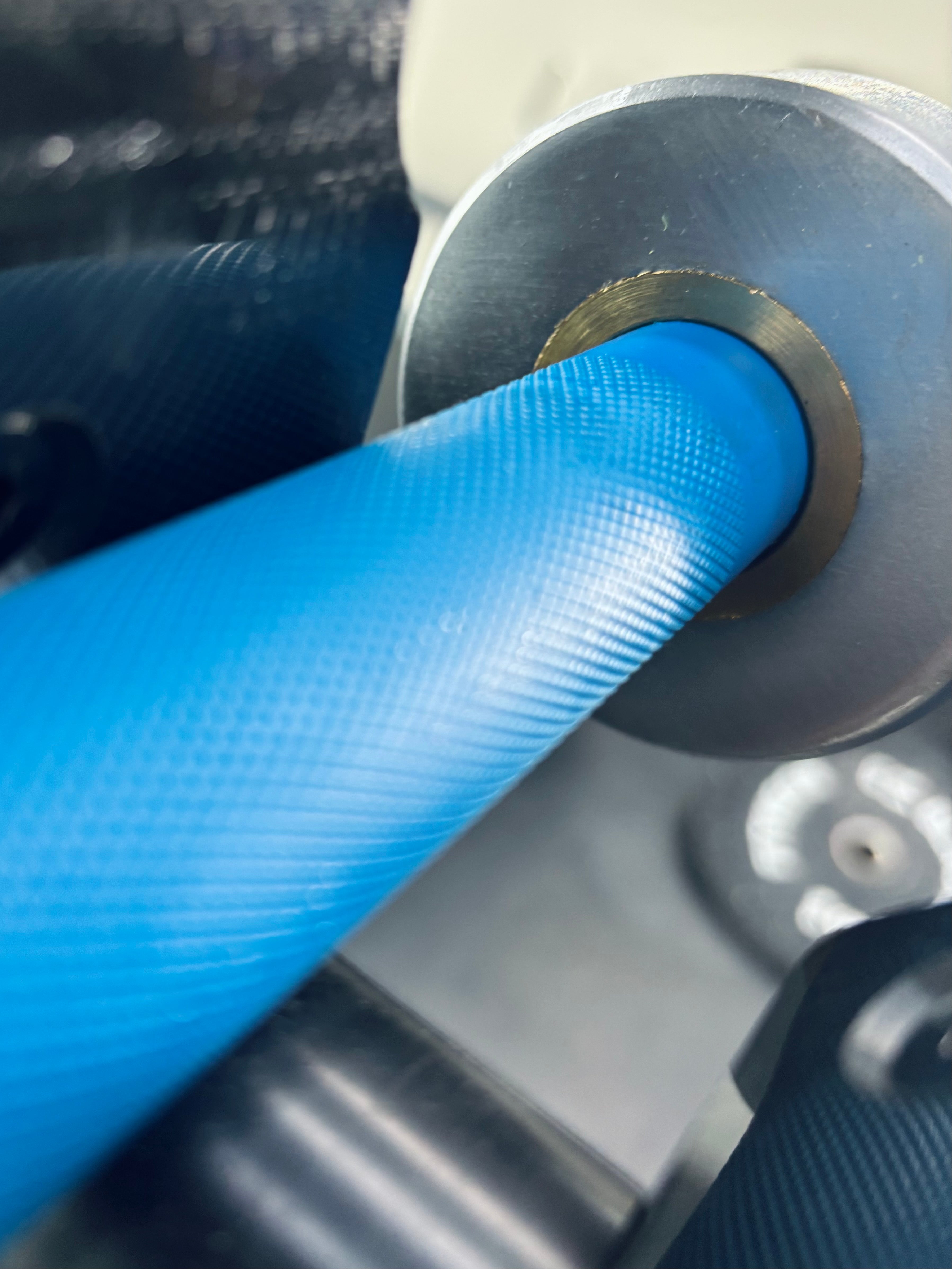 7ft 20kg Cerakote Blue Olympic Barbell