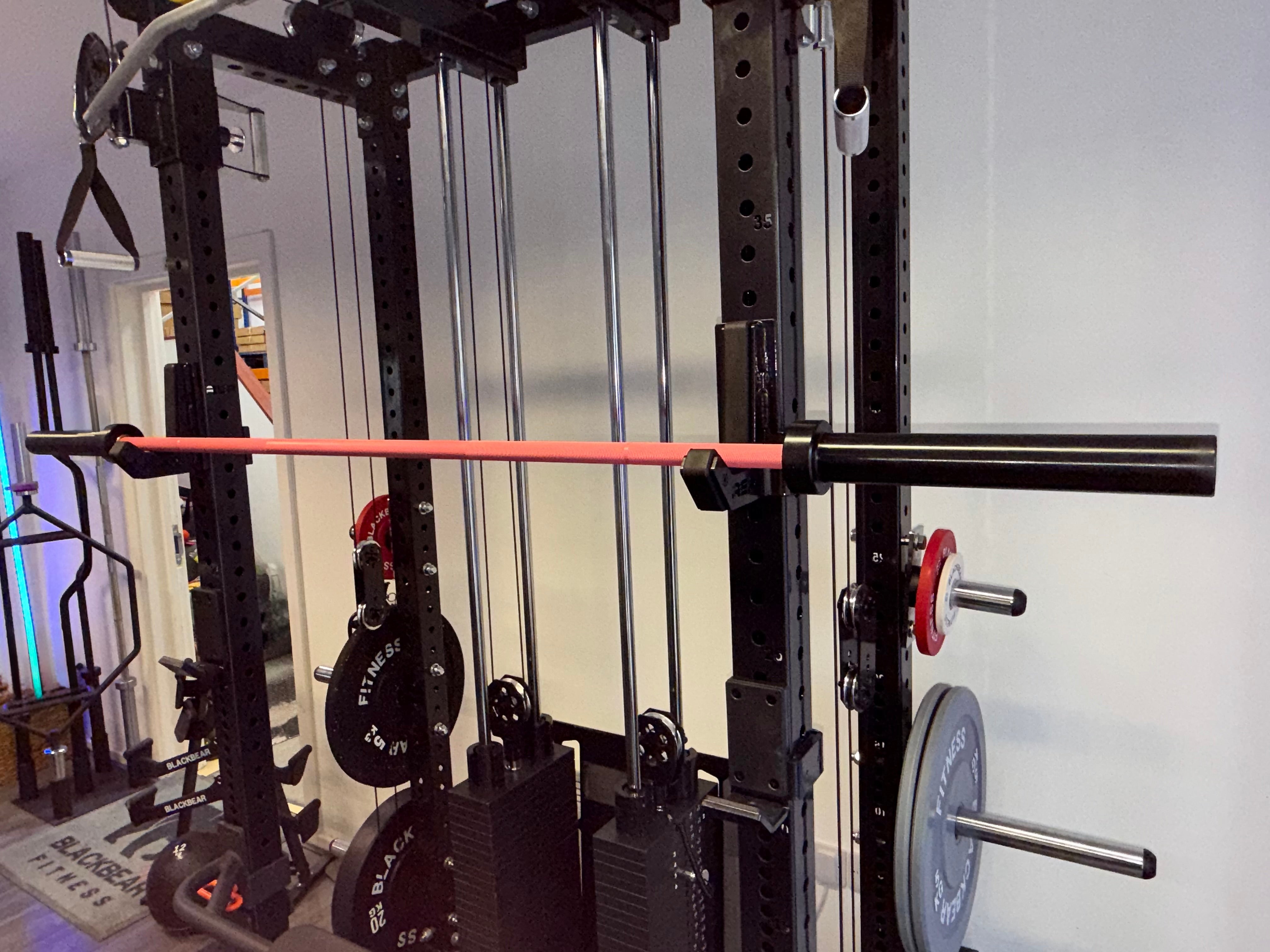 BlackBear Pink & Black 6ft 15kg Olympic Barbell