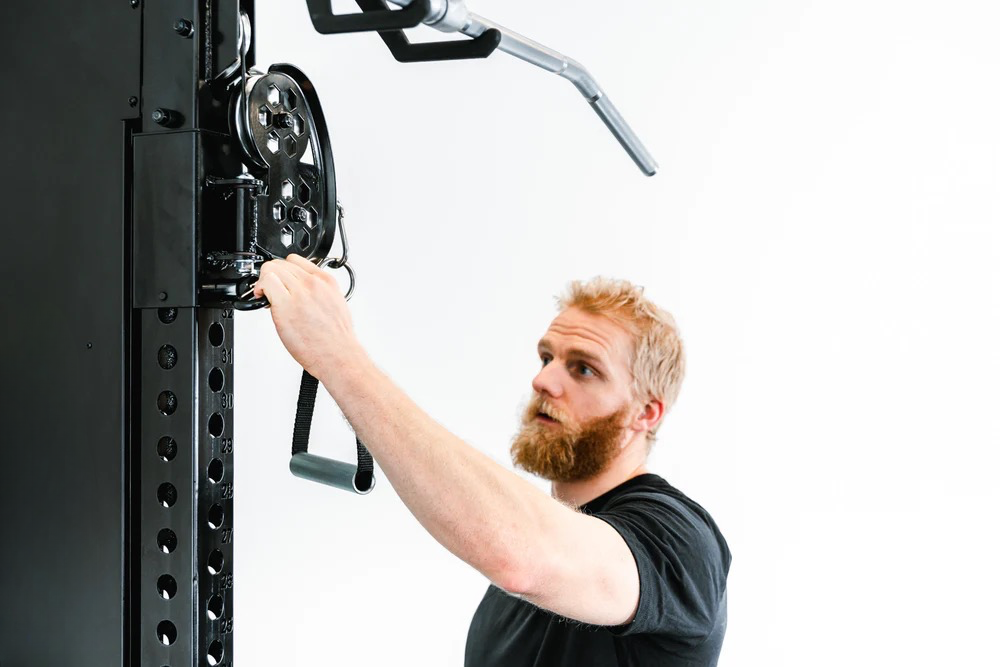 EX DEMO - 3 in 1 Commercial Lat Pulldown, Low Row & Pulley System