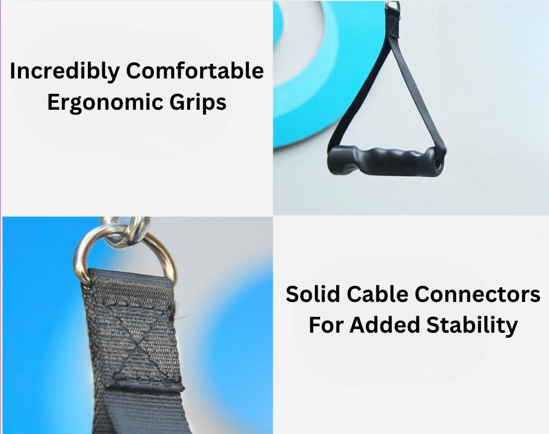 Ergo Grip Dual Cable Attachments - BlackBear Fitness