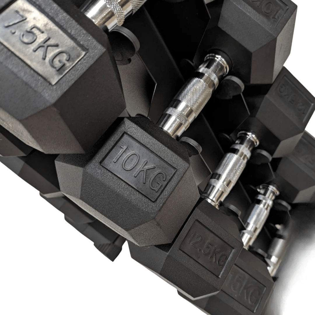 2.5kg - 15kg Hex Dumbbell Package (6 pairs) - BlackBear Fitness