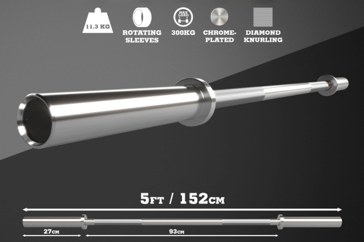 5ft Chrome Olympic Barbell