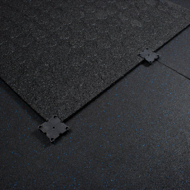 Blue Fleck SBR Interlocking Gym Flooring – 1m x 1m x 20mm - BlackBear Fitness