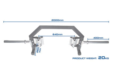 Big Boy Open Trap Barbell - BlackBear Fitness