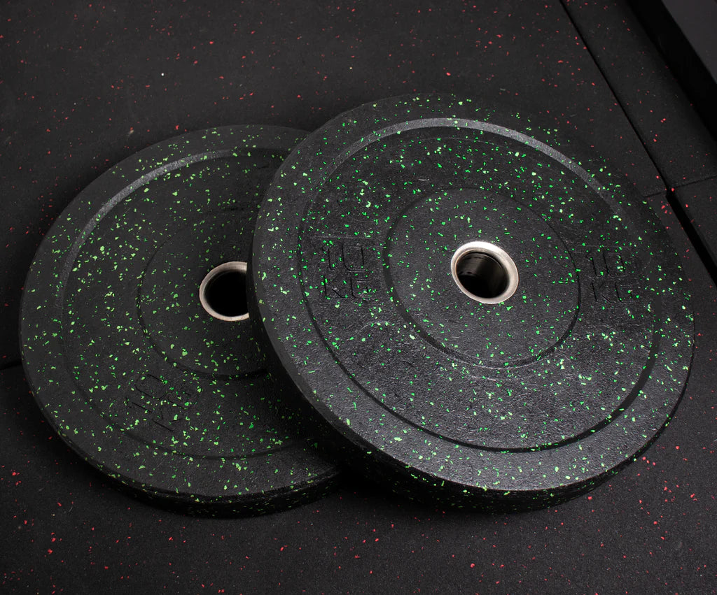 Crumb Speckled Bumper Plates