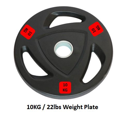 Rubber Tri Grip Weight Plates