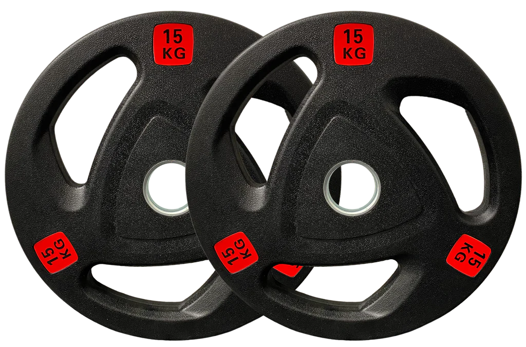 Rubber Tri Grip Weight Plates