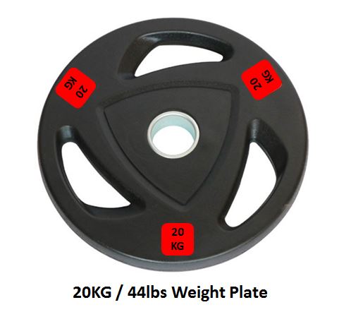 Rubber Tri Grip Weight Plates