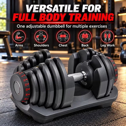 40kg Adjustable Dumbbells (15 sets in 1) - BlackBear Fitness