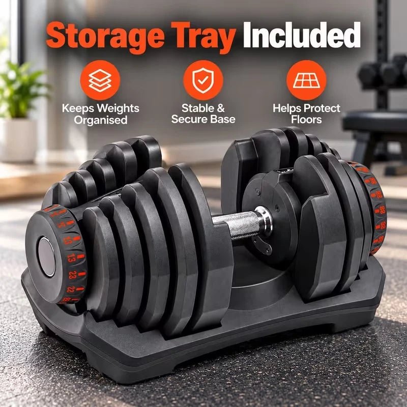 40kg Adjustable Dumbbells (15 sets in 1) - BlackBear Fitness