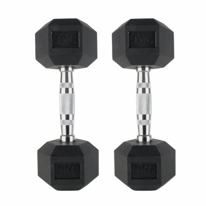 2.5kg-20kg Hex Dumbbell Package + Stand (5 Pairs) - BlackBear Fitness