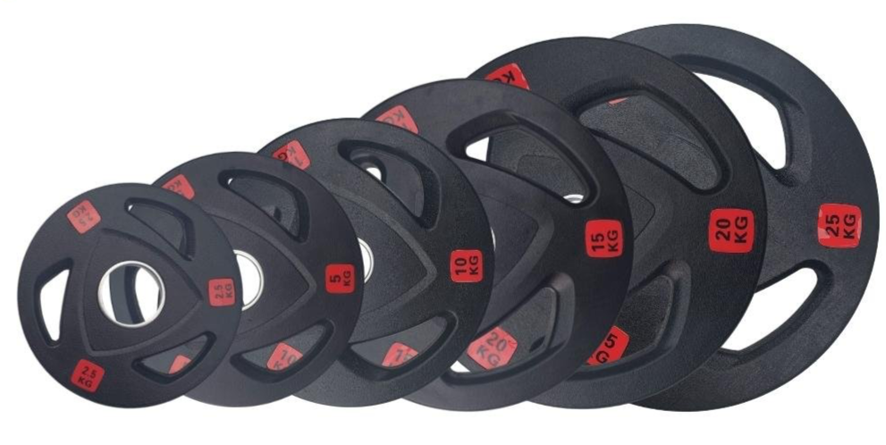 Rubber Tri Grip Weight Plates