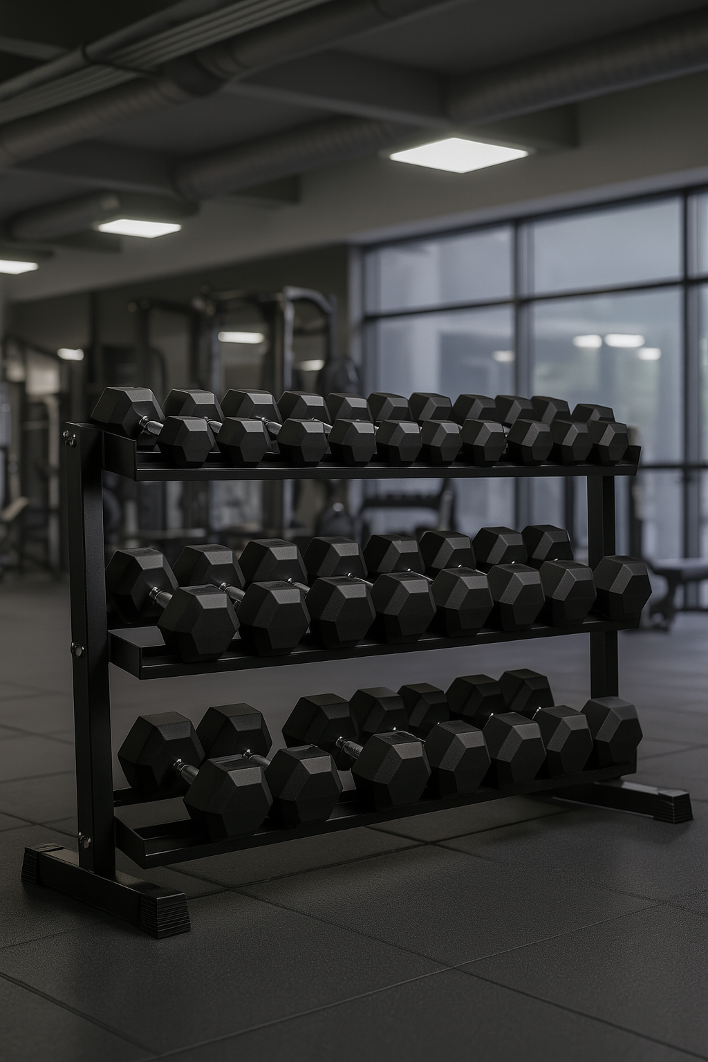 2.5kg-30kg Hex Dumbbell Package (12 Pairs)