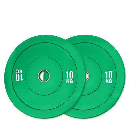 100kg Olympic Bumper Plate Set | Coloured