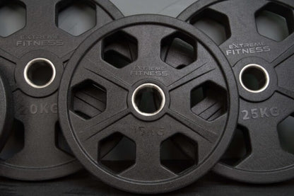6 Shooter Revolver Olympic Rubber Plates - BlackBear Fitness