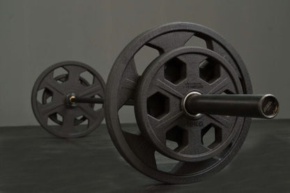 6 Shooter Revolver Olympic Rubber Plates - BlackBear Fitness