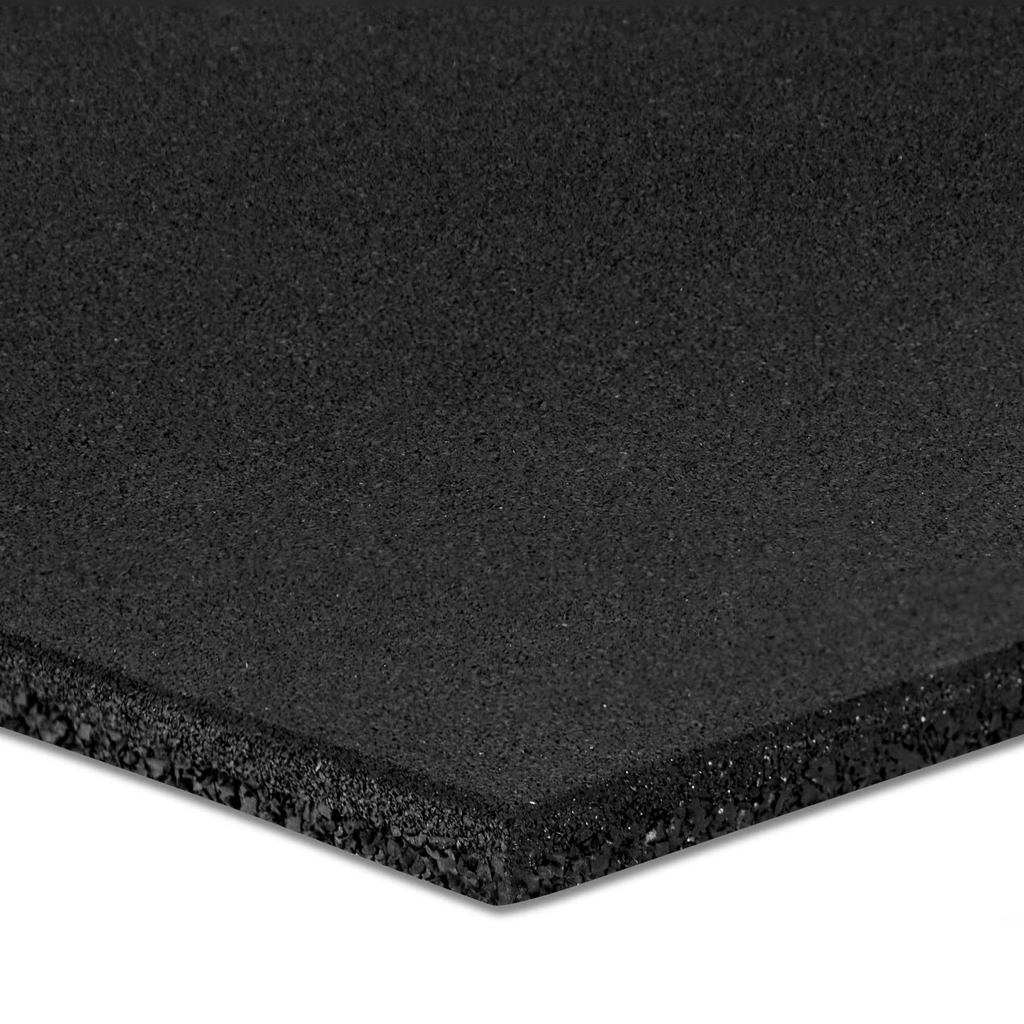 1m x 1m 15mm Black Gym Flooring