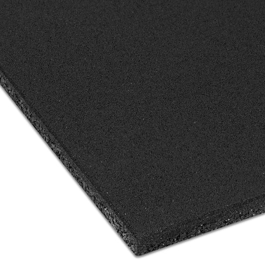 1m x 1m 20mm Black Gym Flooring