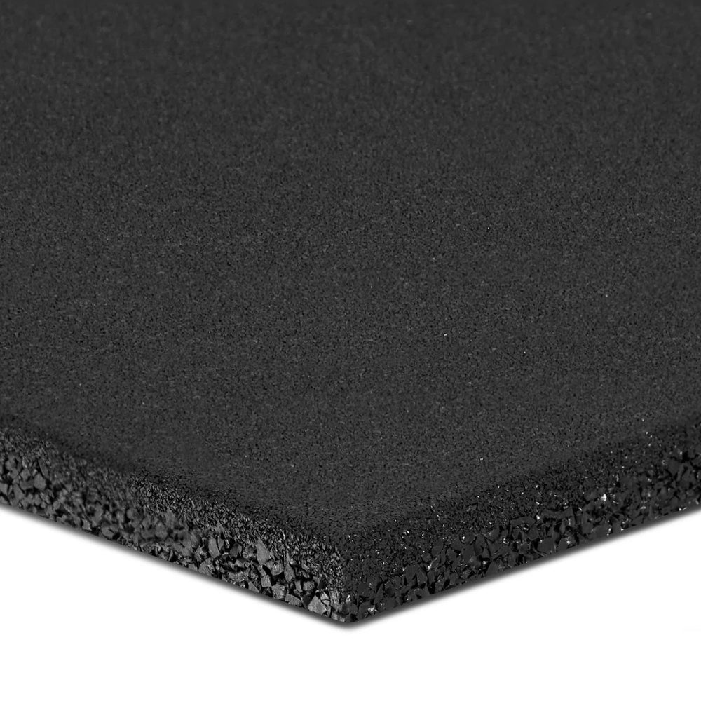 1m x 1m 20mm Black Gym Flooring - BlackBear Fitness