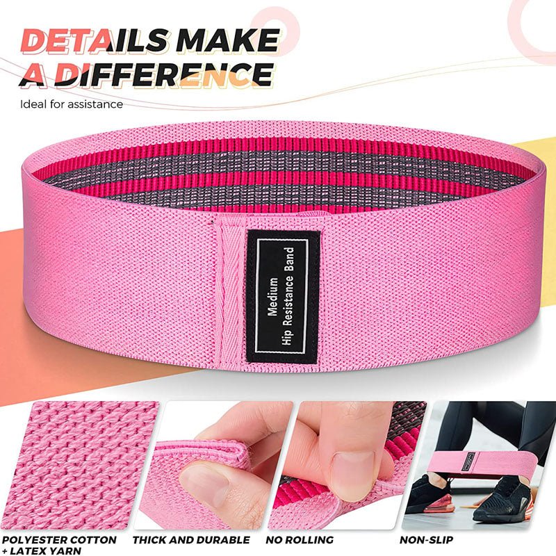 Hip Fabric Resistance Bands - BlackBear Fitness