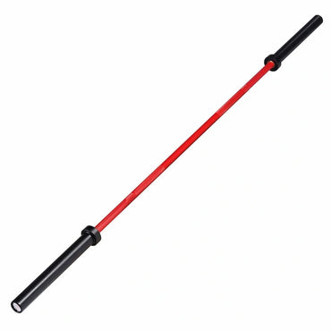 7ft 20kg Red & Black Olympic Barbell - BlackBear Fitness