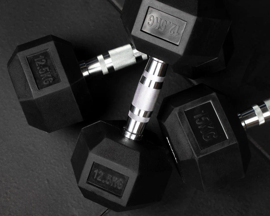 2.5kg - 25kg Hex Dumbbell Package (7 Pairs) - BlackBear Fitness