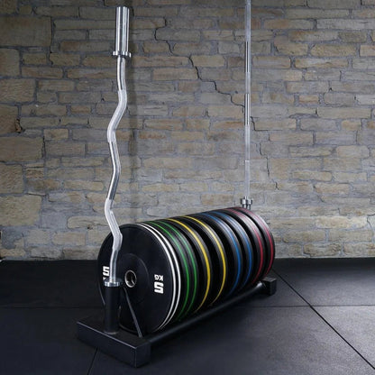 Horizontal Plate Rack & Barbell Stand - BlackBear Fitness