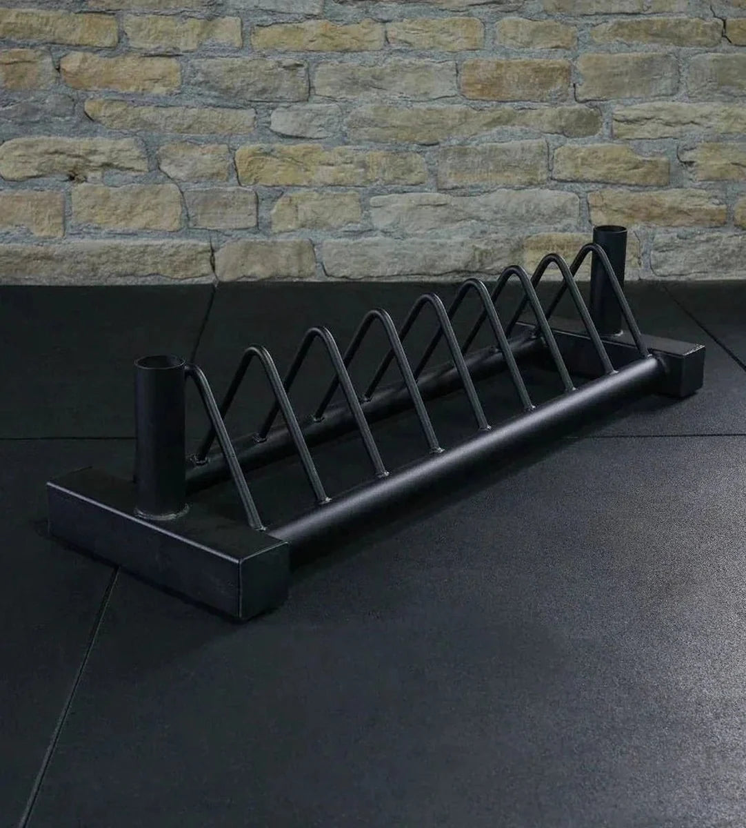 Horizontal Plate Rack & Barbell Stand - BlackBear Fitness