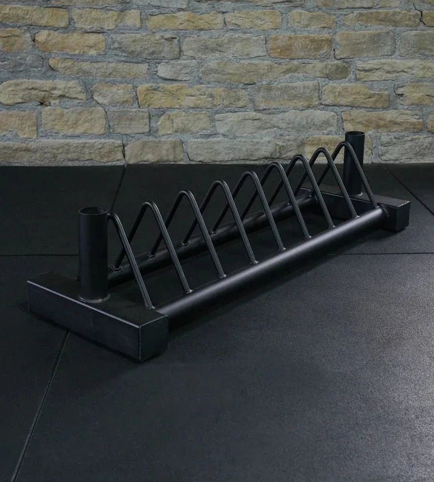 Horizontal Plate Rack & Barbell Stand - BlackBear Fitness