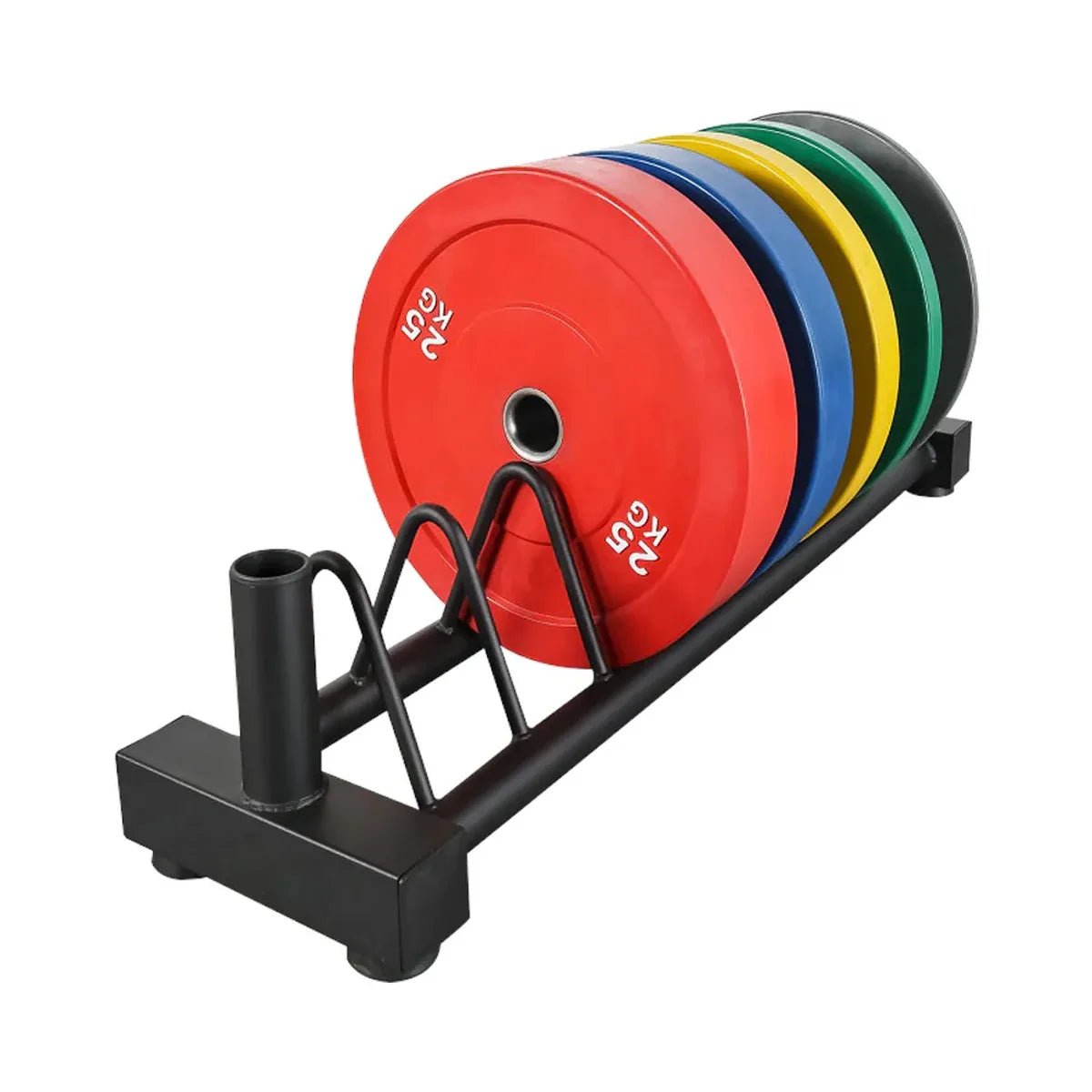 Horizontal Plate Rack & Barbell Stand - BlackBear Fitness