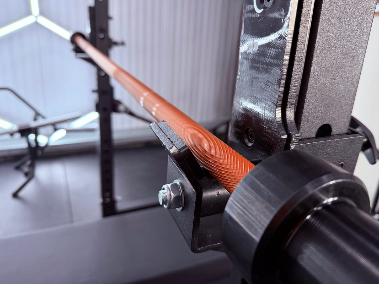 6ft 15kg Orange & Black Olympic Barbell