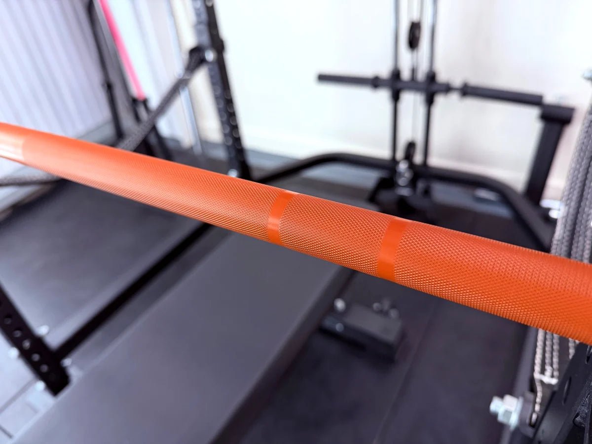 6ft 15kg Orange & Black Olympic Barbell - BlackBear Fitness