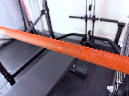6ft 15kg Orange & Black Olympic Barbell - BlackBear Fitness