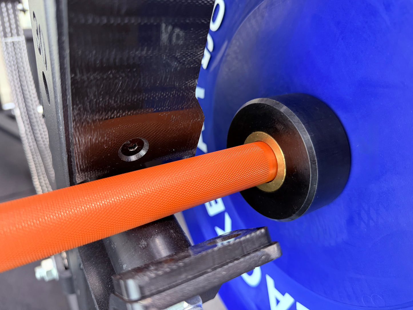 6ft 15kg Orange & Black Olympic Barbell