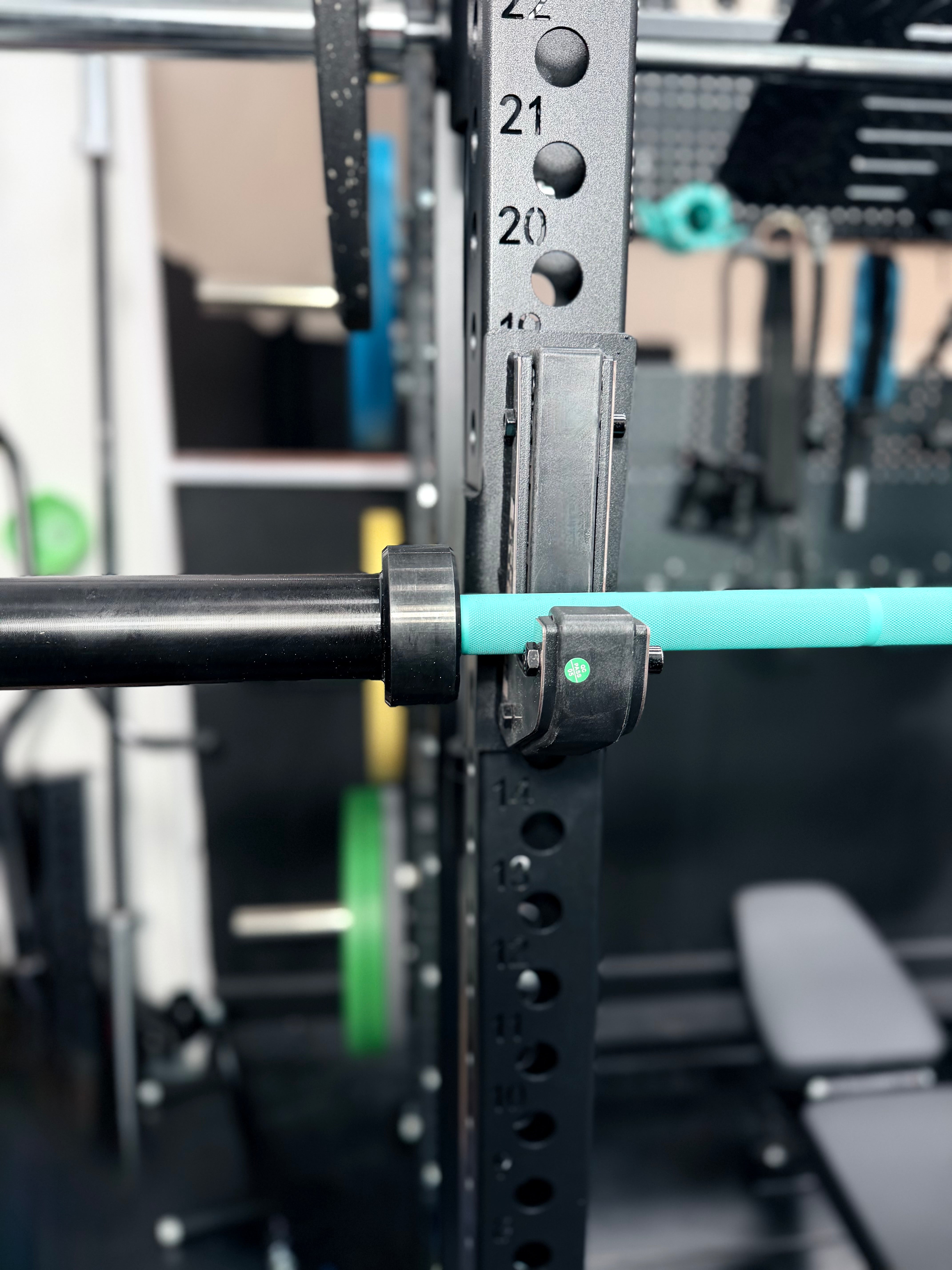 7ft 20kg Teal & Black Olympic Barbell