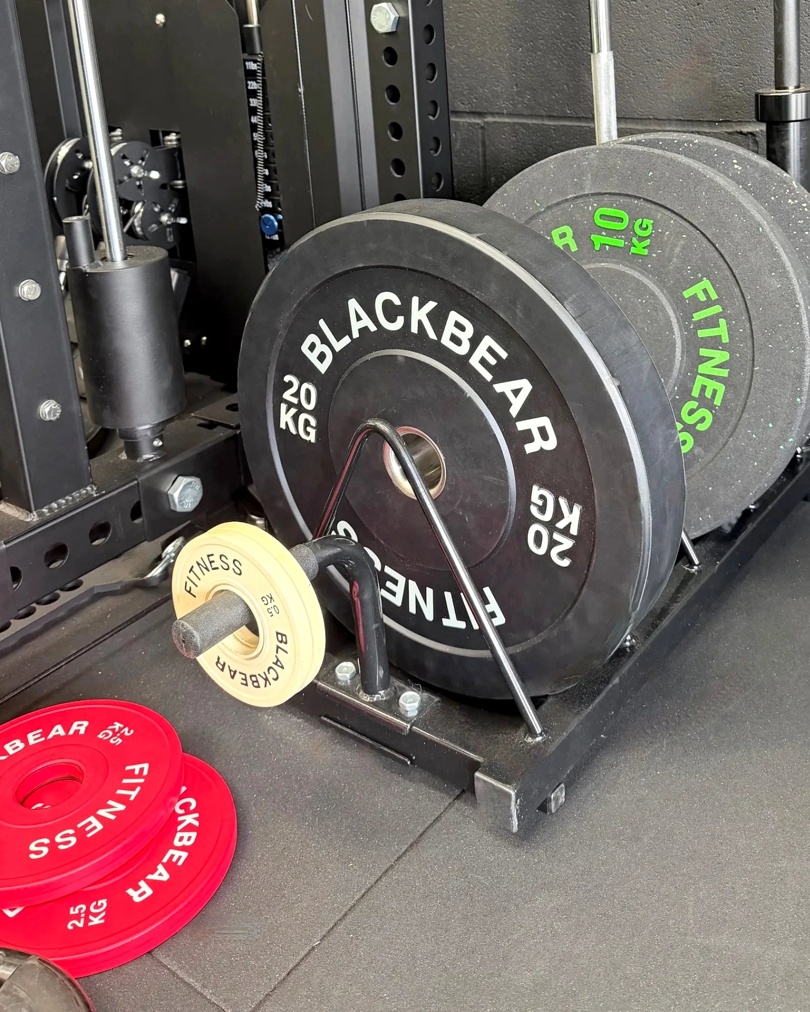 Weight Plate & Barbell Toaster Rack - Compact - BlackBear Fitness