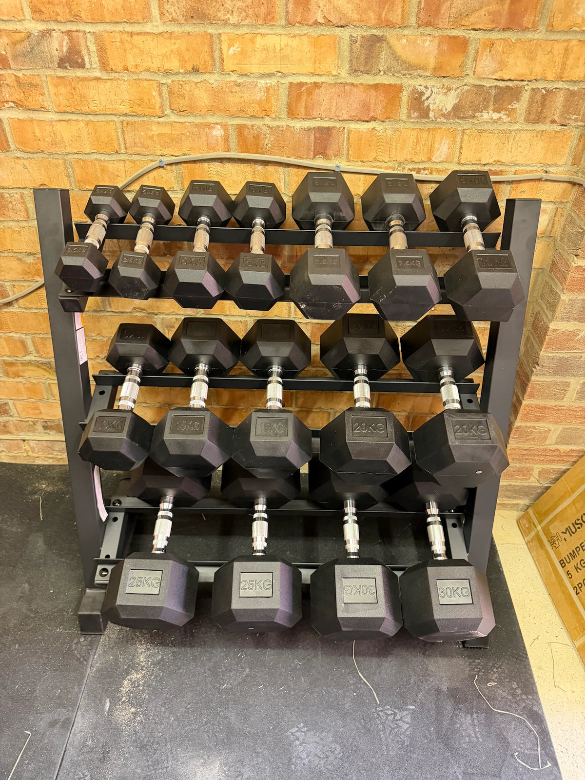 1m 3 Tier Dumbbell Storage Rack