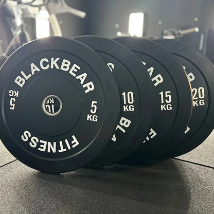 Black Bumper Plates - BlackBear Fitness