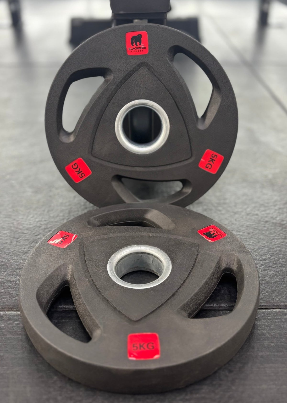 Rubber Tri Grip Weight Plates - BlackBear Fitness