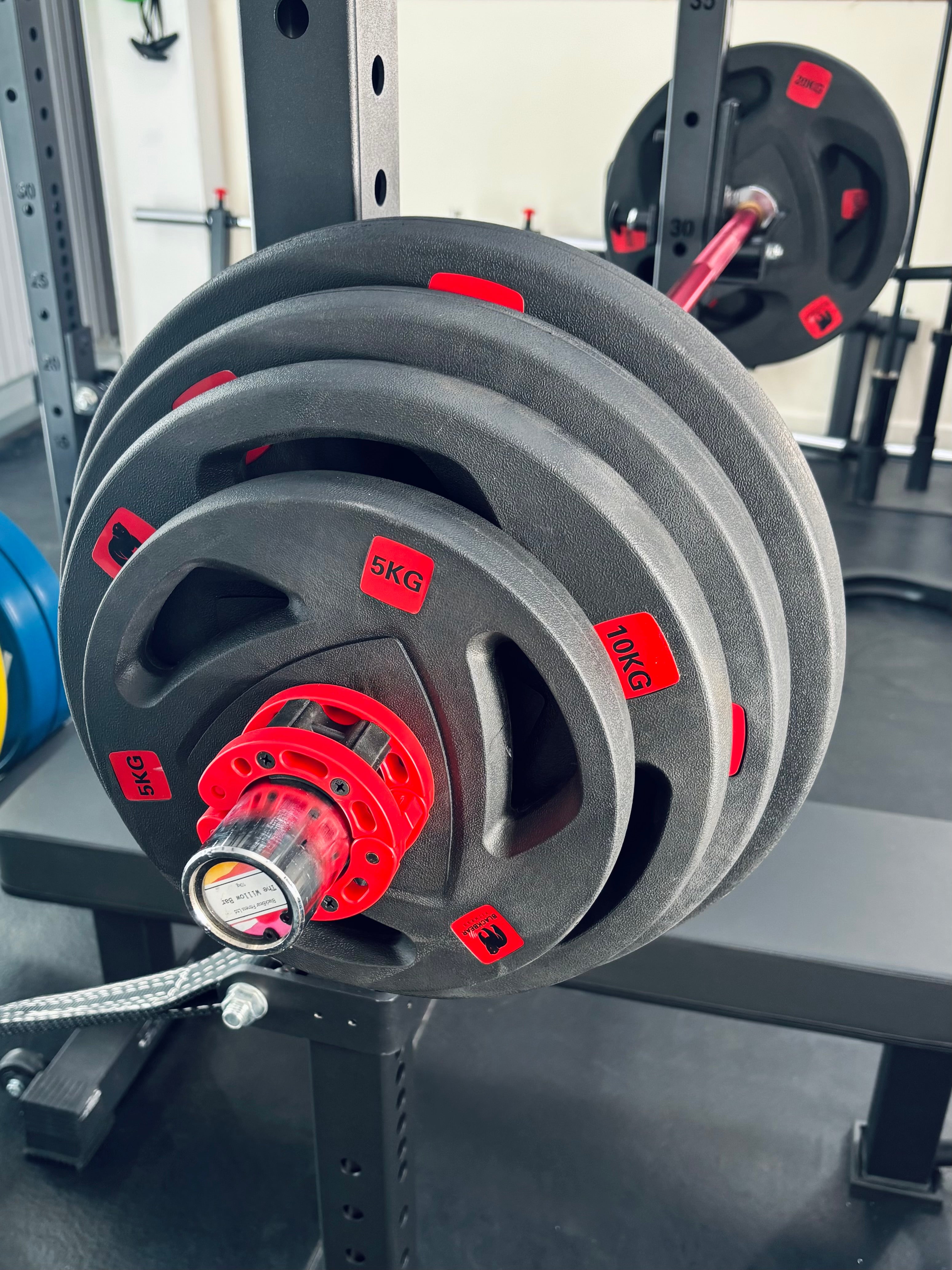 Rubber Tri Grip Weight Plates