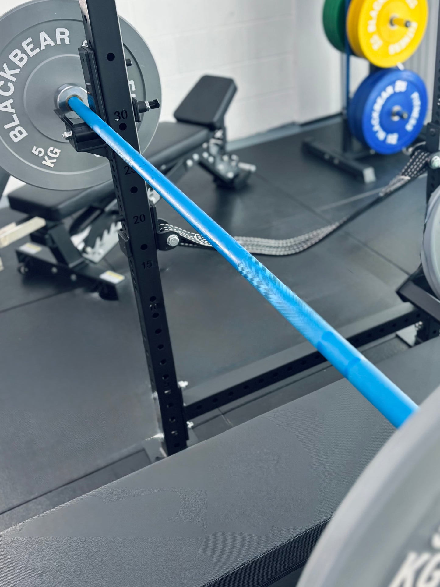 7ft 20kg Cerakote Blue Olympic Barbell